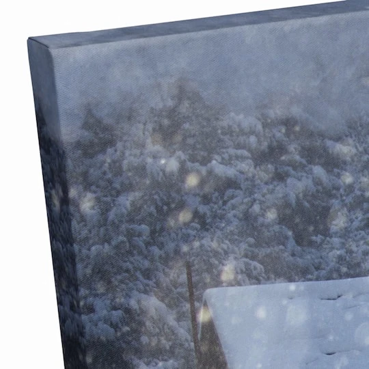 Christmas Cottage Canvas Wall Art 6 Christmas Cottage Canvas Wall Art - Image 4