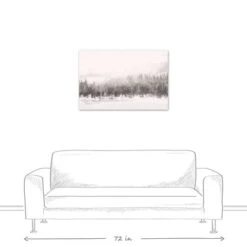 Calm Snowy Trees 36x24 Canvas Wall Art 13 Calm Snowy Trees 36x24 Canvas Wall Art -Michaels X-Mas Decor D518100S 5