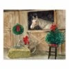 Christmas Horse Tabletop Canvas -Michaels X-Mas Decor D518111S 1