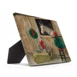 Christmas Horse Tabletop Canvas -Michaels X-Mas Decor D518111S 2