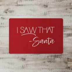 Santa Saw That 27x18 Floor Mat -Michaels X-Mas Decor D518132S 2