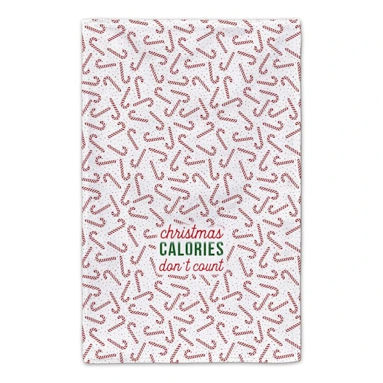 Christmas Calories Don't Count Tea Towel Set 6 Christmas Calories Don't Count Tea Towel Set - Image 4
