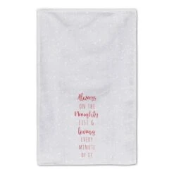 Always On Naughty List Tea Towels - Set Of 2 -Michaels X-Mas Decor D518136S 3