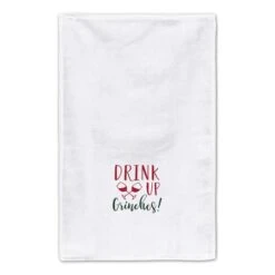 Drink Up Grinches Tea Towels - Set Of 2 -Michaels X-Mas Decor D518137S 3