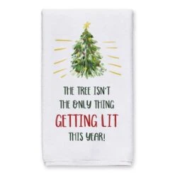 Getting Lit Xmas Tree Tea Towels - Set Of 2 10 Getting Lit Xmas Tree Tea Towels - Set Of 2 -Michaels X-Mas Decor D518140S 2
