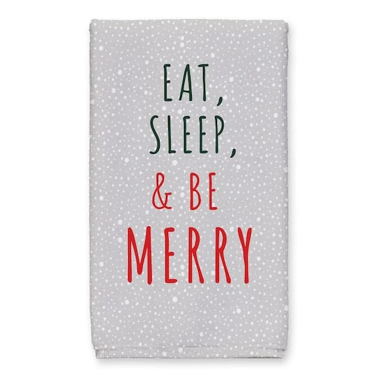 Eat Sleep Be Merry Sloth Tea Towels - Set Of 2 5 Eat Sleep Be Merry Sloth Tea Towels - Set Of 2 - Image 3