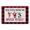 Deck Yo Self 27x18 Floor Mat 1 Deck Yo Self 27x18 Floor Mat -Michaels X-Mas Decor D518146S 1
