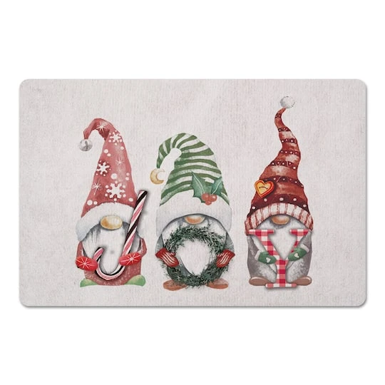 Joy Christmas Gnomes Floor Mat 3 Joy Christmas Gnomes Floor Mat