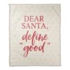 Dear Santa 50x60 Coral Fleece Blanket 2 Dear Santa 50x60 Coral Fleece Blanket -Michaels X-Mas Decor D518161S 1