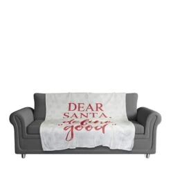 Dear Santa 50x60 Coral Fleece Blanket -Michaels X-Mas Decor D518161S 2