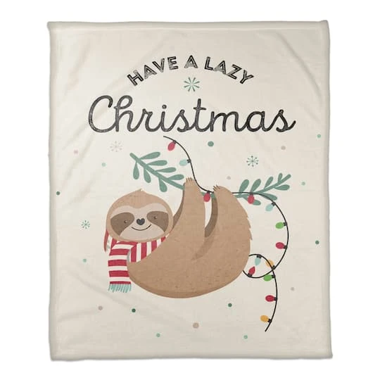 Have A Lazy Christmas Coral Fleece Blanket 3 Have A Lazy Christmas Coral Fleece Blanket