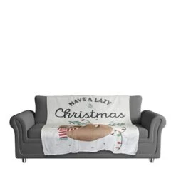 Have A Lazy Christmas Coral Fleece Blanket 8 Have A Lazy Christmas Coral Fleece Blanket -Michaels X-Mas Decor D518163S 2