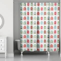 Ugly Sweater Pattern Shower Curtain 7 Ugly Sweater Pattern Shower Curtain -Michaels X-Mas Decor D518168S 2