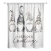 Seasons Greetings Gnomes Shower Curtain 1 Seasons Greetings Gnomes Shower Curtain -Michaels X-Mas Decor D518169S 1