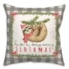 Merry Slothmas 18x18 Throw Pillow 1 Merry Slothmas 18x18 Throw Pillow -Michaels X-Mas Decor D518173S 1