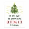Getting Lit Xmas Tree 8x10 Tabletop Canvas 2 Getting Lit Xmas Tree 8x10 Tabletop Canvas -Michaels X-Mas Decor D518181S 1