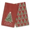 Oh Christmas Tree On Red Background Tea Towel Set -Michaels X-Mas Decor D518198S 1