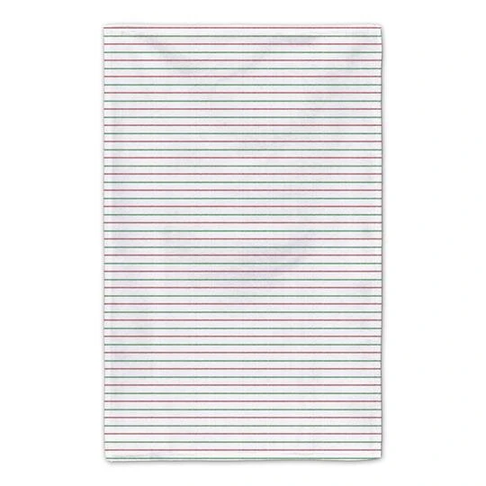 Santas Sleigh Crossing Stripes Tea Towels - Set Of 2 8 Santas Sleigh Crossing Stripes Tea Towels - Set Of 2 - Image 6