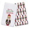 Holly Jolly Nutcracker Tea Towels - Set Of 2 2 Holly Jolly Nutcracker Tea Towels - Set Of 2 -Michaels X-Mas Decor D518200S 1