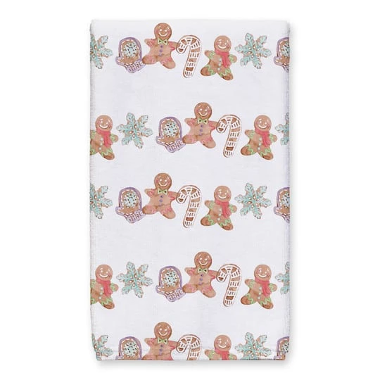 Sweet Christmas Watercolor Cookies Tea Towel Set 7 Sweet Christmas Watercolor Cookies Tea Towel Set - Image 5