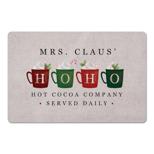 Mrs Claus Hoho Cocoa 27x18 Floor Mat 3 Mrs Claus Hoho Cocoa 27x18 Floor Mat