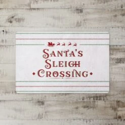 Santas Sleigh Crossing 27x18 Floor Mat 7 Santas Sleigh Crossing 27x18 Floor Mat -Michaels X-Mas Decor D518207S 2
