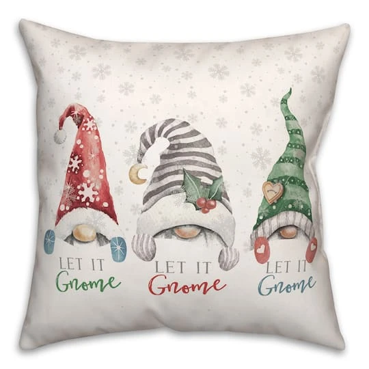 Let It Gnome 18x18 Throw Pillow 3 Let It Gnome 18x18 Throw Pillow