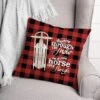 One Horse Open Sleigh 18x18 Throw Pillow -Michaels X-Mas Decor D518228S 1