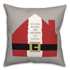This House Believes 18x18 Throw Pillow -Michaels X-Mas Decor D518229S 2