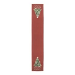90" Oh Christmas Tree On Red Table Runner -Michaels X-Mas Decor D518247S 3