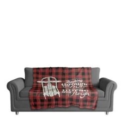 One Horse Open Sleigh 50x60 Coral Fleece Blanket 7 One Horse Open Sleigh 50x60 Coral Fleece Blanket -Michaels X-Mas Decor D518277S 3