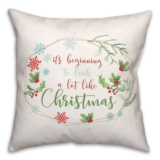 Beginning Look Christmas 18x18 Throw Pillow 3 Beginning Look Christmas 18x18 Throw Pillow
