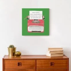 Christmas Typewriter Canvas Wall Art -Michaels X-Mas Decor D518300S 5