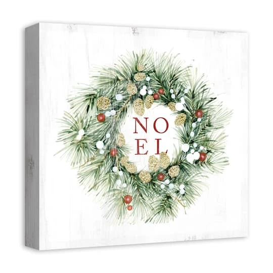 Christmas Wreath Noel Canvas Wall Art 5 Christmas Wreath Noel Canvas Wall Art - Image 3