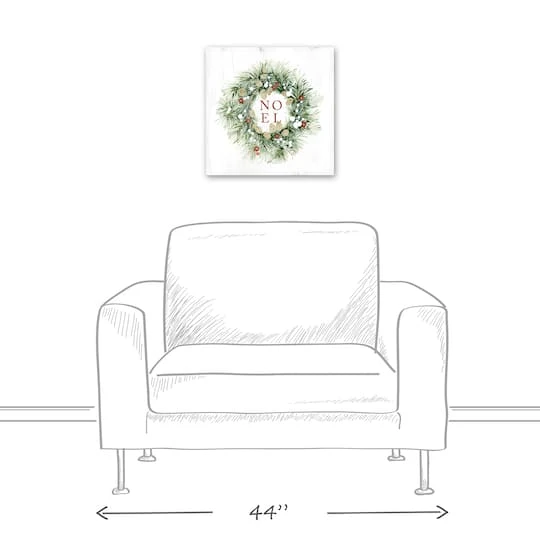 Christmas Wreath Noel Canvas Wall Art 7 Christmas Wreath Noel Canvas Wall Art - Image 5