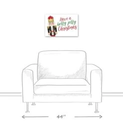 Holly Jolly Nutcracker 18x12 Canvas Wall Art 12 Holly Jolly Nutcracker 18x12 Canvas Wall Art -Michaels X-Mas Decor D518303S 4