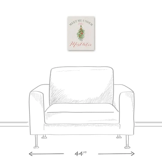 Meet Under Mistletoe 11x14 Canvas Wall Art 7 Meet Under Mistletoe 11x14 Canvas Wall Art - Image 5