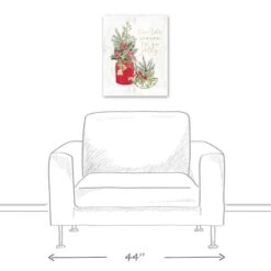 Season Jolly Plants 16x20 Canvas Wall Art -Michaels X-Mas Decor D518307S 4