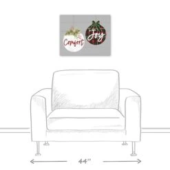 Comfort And Joy Ornaments 20x16 Canvas Wall Art -Michaels X-Mas Decor D518308S 4