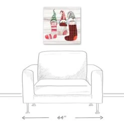 Gnome Stockings 20x20 Canvas Wall Art 12 Gnome Stockings 20x20 Canvas Wall Art -Michaels X-Mas Decor D518313S 4