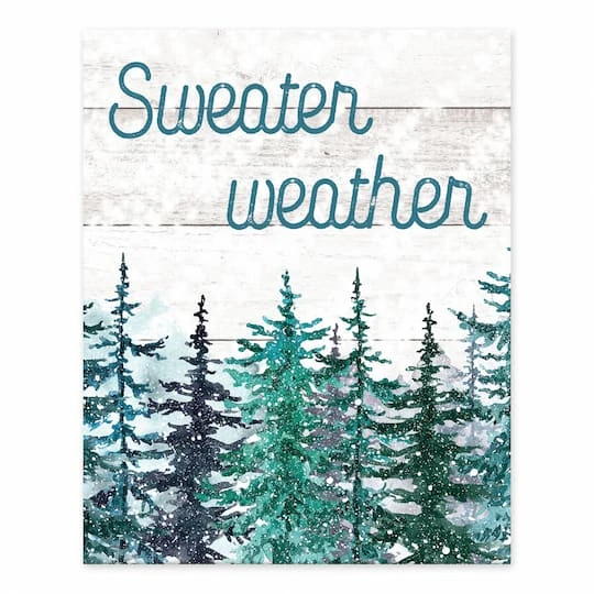 Sweater Weather Trees 8x10 Tabletop Canvas 4 Sweater Weather Trees 8x10 Tabletop Canvas - Image 2