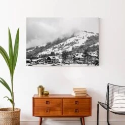 Grayscale Mountain Homes 36x24 Canvas Wall Art 12 Grayscale Mountain Homes 36x24 Canvas Wall Art -Michaels X-Mas Decor D518333S 4