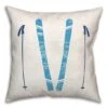 Let It Snow Skis18x18 Throw Pillow 2 Let It Snow Skis18x18 Throw Pillow -Michaels X-Mas Decor D518357S 1