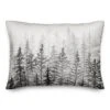 Watercolor Trees 14x20 Throw Pillow