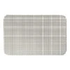Designs Direct Dark On Light Grid Bath Mat, 34" X 21"