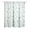 Snowy Town Teal Shower Curtain -Michaels X-Mas Decor D518382S 1
