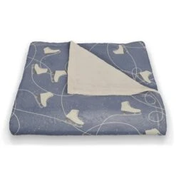 Skating Ice Skates 50x60 Coral Fleece Blanket 8 Skating Ice Skates 50x60 Coral Fleece Blanket -Michaels X-Mas Decor D518397S 2