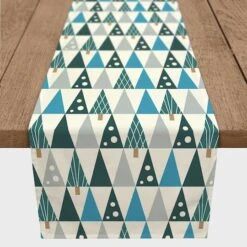 Mod Cool Tree 16x72 Poly Twill Table Runner 8 Mod Cool Tree 16x72 Poly Twill Table Runner -Michaels X-Mas Decor D518401S 2