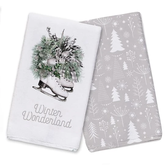 Winter Wonderland Tea Towels - Set Of 2 4 Winter Wonderland Tea Towels - Set Of 2 - Image 2