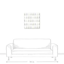 Tree Mat 24x24 Canvas Wall Art 13 Tree Mat 24x24 Canvas Wall Art -Michaels X-Mas Decor D518436S 5